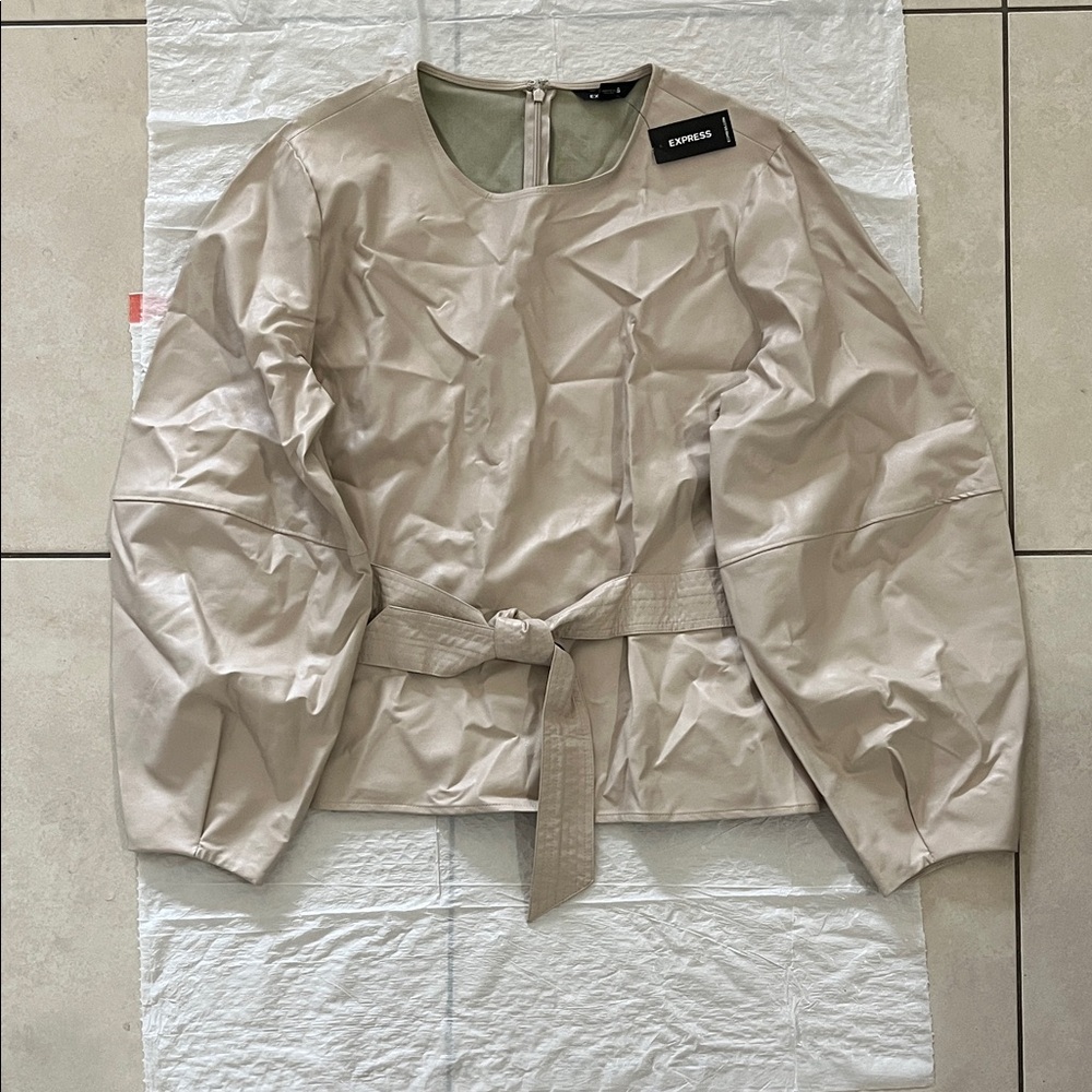 Express Women's Light Tan Trench Coat